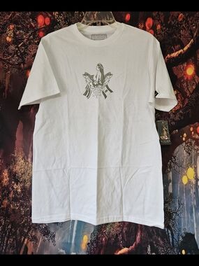 Hinano Tahiti White Graphic Crewneck T-Shirt Teia 2 Sided Design